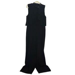 Calvin Klein Black Wide Leg High Neck Sleeveless Jumpsuit Size 12